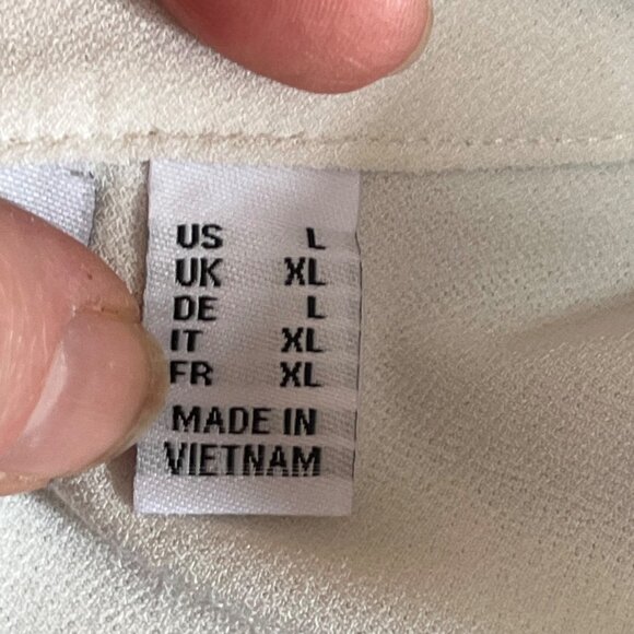 Susan Graver White Long Sleeve Button‎ Up Top Liquid Knit Tunic Career XL - Picture 9 of 13